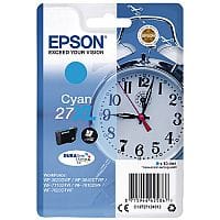 Epson Alarm Clock 27XL Cyan High Yield Inkjet Cartridge (Pack of 1) C13T27124010 C13T27124012 - Epson 27 XL