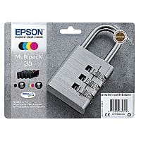 Epson 35 C/M/Y/BK 4 Colour Ink Cartridge C13T35864010 - Epson Padlock