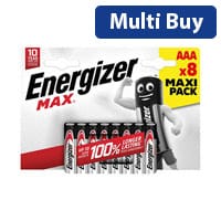 Energizer Max AAA Battery (Pack of 8) E303324100