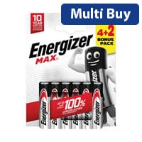 Energizer Max AAA Batteries - Pack of 6, Long-Lasting Power - E303328200