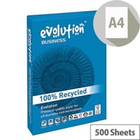Evolution Business A4 90gsm White Recycled Paper Ream of 500 Sheets EVBU2190