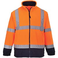 Portwest F301 Hi-Vis 2-Tone Fleece Orange & Navy XSmall