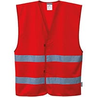 Portwest F474 Iona 2 Band Vest Red L/XL