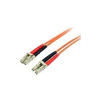 StarTech 2m Fiber Optic Cable Multimode Duplex 62.5/125 LSZH LC/LC OM1 LC to LC Fiber Patch Cable 2 x LC Male Network 2 x LC Male Network Orange FIBLCLC2