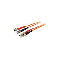 StarTech 3m Fiber Optic Cable Multimode Duplex 62.5/125 LSZH LC/ST OM1 LC to ST Fiber Patch Cable 2 x LC Male Network 2 x ST Male Network Orange