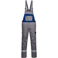 Portwest FR07 Bizflame Ultra Bib & Brace Overall Grey XL (Regular Fit)