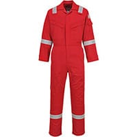 Portwest FR21 FR Antistatic Coverall Red Large (Regular Fit)