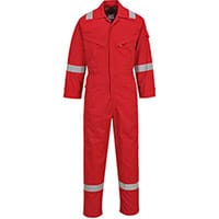 Portwest FR28 Lightweight Antistatic Coverall Red Medium (Regular Fit)