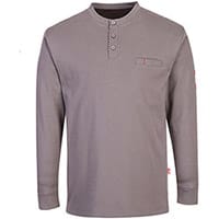 Portwest FR32 FR Antistatic Henley T-Shirt Grey XL