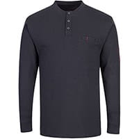 Portwest FR32 FR Antistatic Henley T-Shirt Navy XXL