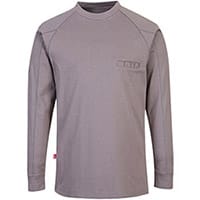 Portwest FR33 FR Antistatic Crew Neck T-Shirt Grey 3XL