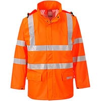 Portwest FR41 Sealtex Flame Hi-Vis Jacket Orange Medium