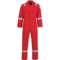 Portwest FR50 FR & Antistatic Coverall Red Medium (Regular Fit)