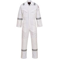 Portwest FR50 FR & Antistatic Coverall White XXL (Regular Fit)