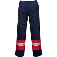 Portwest FR56 Bizflame Plus Trousers Navy Hi-Vis Orange XL (Regular Fit)