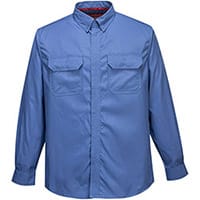 Portwest FR69 Bizflame Plus Chemical Shirt Blue XXL