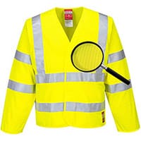 Portwest FR85 FR Hi-Vis Antistatic Jacket Yellow S/M