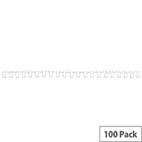 GBC A5 3:1 Binding Wire 8mm Metallic Silver Pack of 100