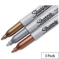 Sharpie Metallic Pk 3 Gold/Silver/Bronze