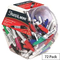 Sharpie Mini Permanent Fun Marker Assorted Canister of 72 S0811300