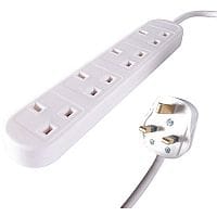 Connekt Gear UK 4-Gang Mains Power Extension Block 10m