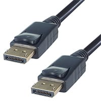 DisplayPort to DisplayPort Male-Male 2m Long Black Cable with Gold Plated Connectors Supports 4K Digital Cinema Standard UHD & 60Hz Refresh Rate, 26-6020 Connekt Gear