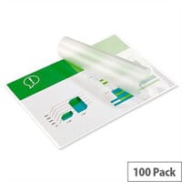 GBC A4 2x75 Micron Gloss Laminating Pouches, Pack of 100