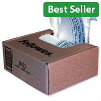 Fellowes Shredder Waste Bags 28L Pack of 100 3605201