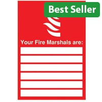 Safety Sign Your Fire Marshalls A4 PVC