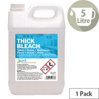 2Work Pack of 1 Thick Bleach Strong Cleaner 5 Litre 2W03977