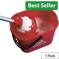 Mop Bucket Wringer 15 Litre Red