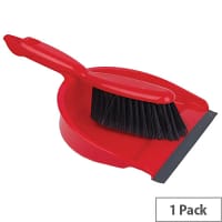 Bentley Dustpan and Brush Set Red 8011/R