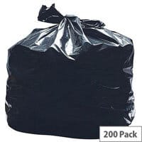 2Work Pack of 200 Clear Wheelie Bin Liner 90L D691:D697