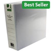 Q-Connect Presentation 4D-Ring Binder 65mm A4 White Pack 6