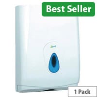 2Work Hand Towel Dispenser for All Type of Hand Towels Folds White DS923E