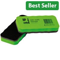 QConnect Drywipe Whiteboard Eraser Washable Single Pack KF01972