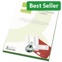 Q-Connect Multi-Purpose Labels 1 Per A4 Sheet 199.6x289mm (100 Labels)