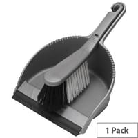 Addis Soft Dustpan/Brush Set Metallic