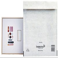 Mail Lite Plus Bubble Lined Postal Bags, Oyster White, Size E/2, 220x260mm (Pack of 100) - Lightweight Padded Envelopes
