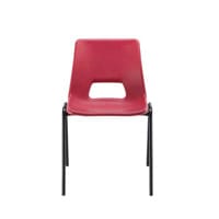 Polypropylene Stacking Chair Red Jemini