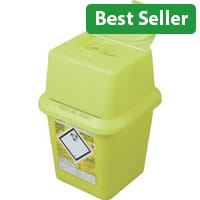 Clinical Waste Bin Sharps Disposal Box 4 Litres H250 x W190mm