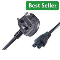 Connekt Gear IEC C5 UK Mains Power Plug 2m 27-0114b