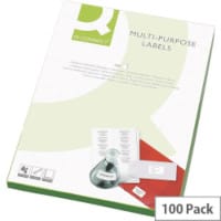 Q-Connect White Multipurpose 12 Per Sheet Labels 99.1 x 42.3mm Pack of 1200