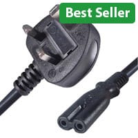 Connekt Gear 2M UK Mains to C7 Cables 27-0112B