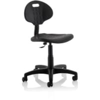 Malaga Wipe Clean Task Operator Office Chair Black Polyurethane Seat And Back