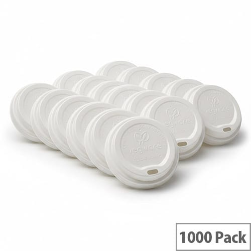 72mm Compostable CPLA Hot Cup Lids for 6oz Disposable Cups Pack of 1000