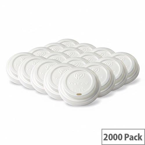 62mm Compostable CPLA Hot Cup Lids for 4oz Disposable Cups Pack of 2000