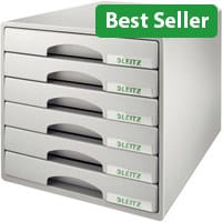 Leitz Plus 6 Drawer Cabinet Grey
