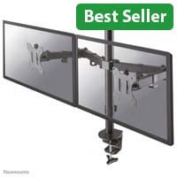 Neomounts by NewStar FPMA-D550DBLACK Adjustable Dual LCD Monitor Arm – 10” to 32” Screens - Desk Mountable - Black