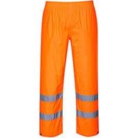 Portwest H441 Hi-Vis Rain Trousers Orange XL